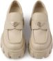 Prada Monolith leren loafers Beige - Thumbnail 3