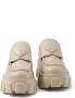 Prada Monolith leren loafers Beige - Thumbnail 4