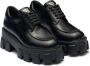 Prada Monolith veterschoenen Zwart - Thumbnail 2