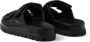 Prada Gevoerde slippers met logo Zwart - Thumbnail 3