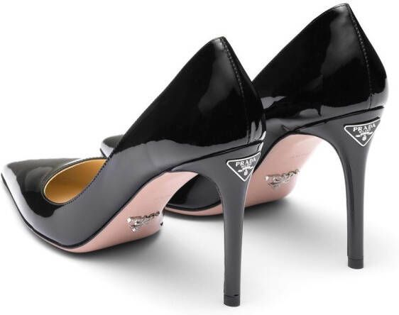 Prada Lakleren pumps Zwart