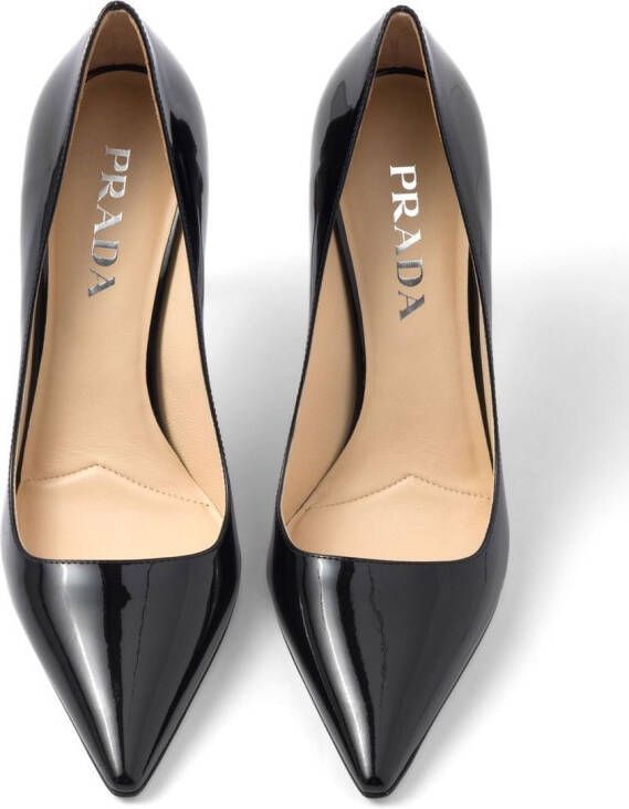 Prada Lakleren pumps Zwart