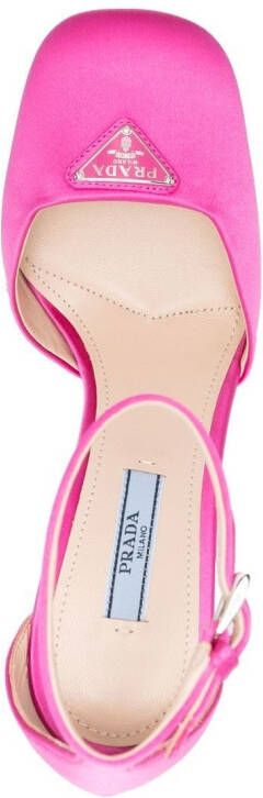 Prada Pumps met logoplakkaat Roze