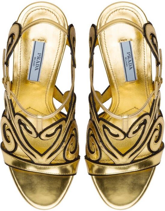 Prada Sandalen met bandjes Goud