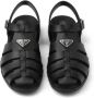 Prada Sandalen met logo Zwart - Thumbnail 4