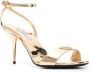 Prada Sandalen met logoplakkaat Goud - Thumbnail 2