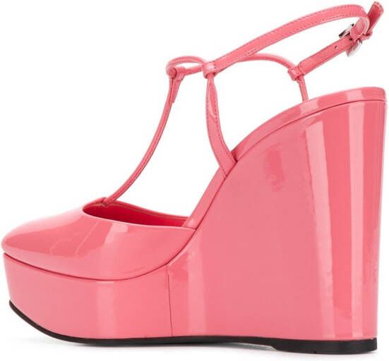 Prada Sandalen met plateauzool Roze