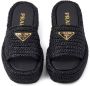 Prada Sandalen met plateauzool Zwart - Thumbnail 4