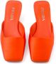 Prada 35mm satijnen muiltjes Oranje - Thumbnail 4