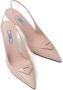 Prada Slingback pumps met logoplakkaat Roze - Thumbnail 4