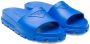 Prada Slippers met logo-reliëf Blauw - Thumbnail 2