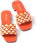 Prada Slippers met logoplakkaat Oranje - Thumbnail 5