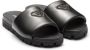 Prada Slippers met logoplakkaat Zwart - Thumbnail 2