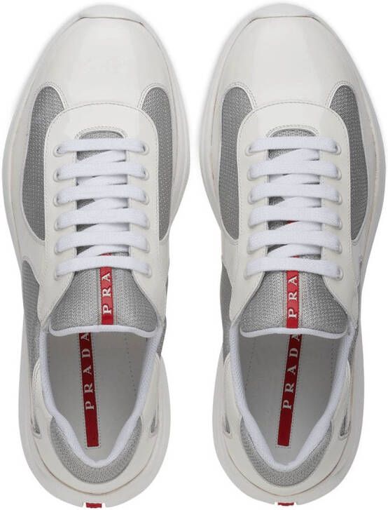 Prada America's Cup low-top sneakers Wit