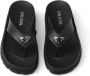 Prada Teenslippers met logo Zwart - Thumbnail 3