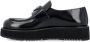 Prada Leren loafers met logo Zwart - Thumbnail 4