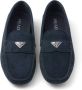 Prada Loafers met logo Blauw - Thumbnail 4