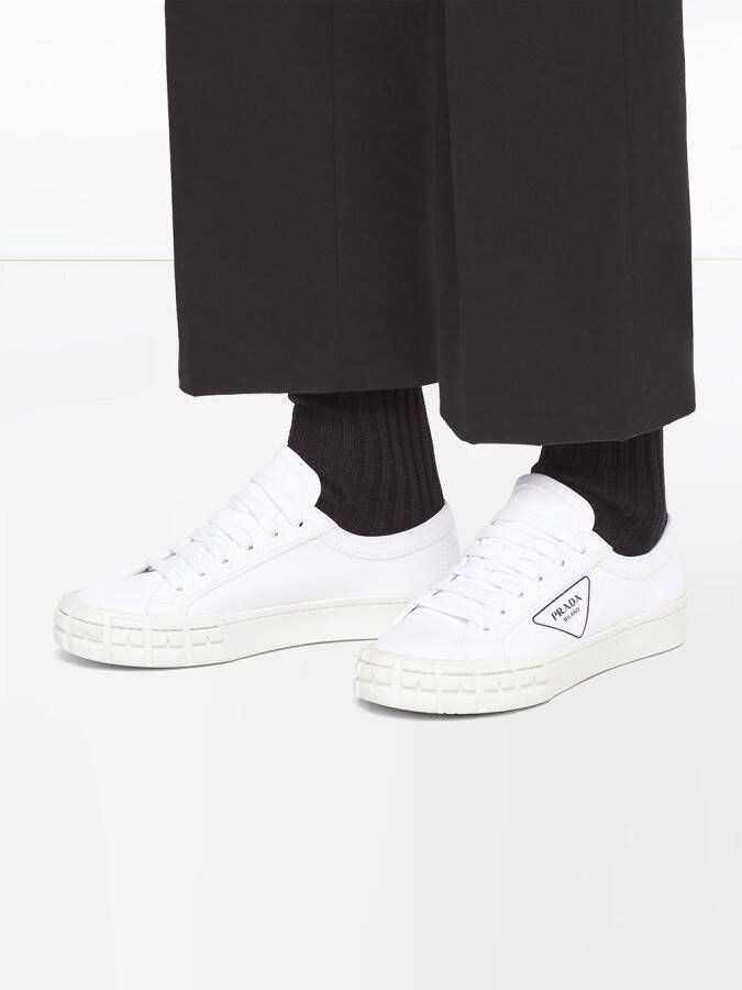 Prada Wheel low-top sneakers Wit