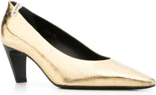 Premiata Pumps met gekreukt-effect Goud