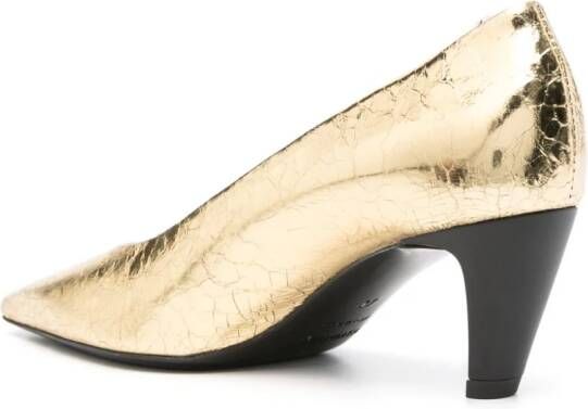 Premiata Pumps met gekreukt-effect Goud