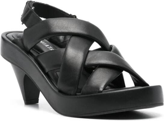 Premiata Leren sandalen Zwart