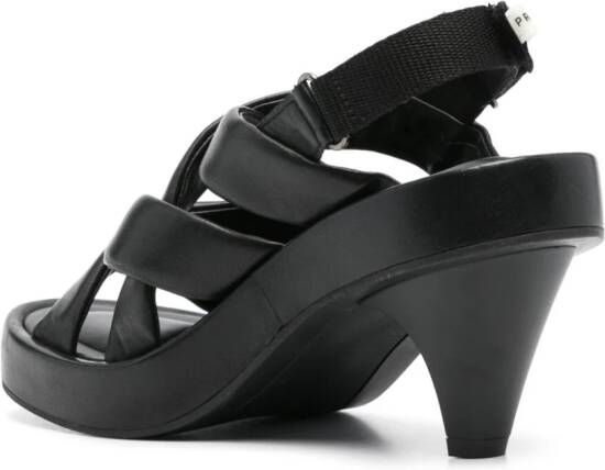 Premiata Leren sandalen Zwart