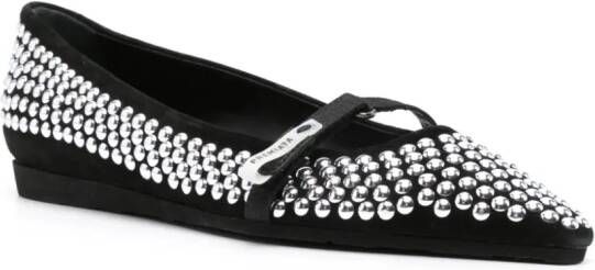 Premiata Ballerina's verfraaid met studs Zwart