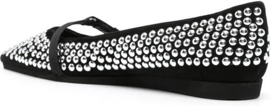 Premiata Ballerina's verfraaid met studs Zwart