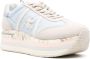 Premiata Beth 6678 sneakers met plateauzool Beige - Thumbnail 2