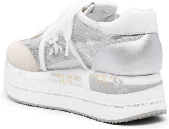 Premiata Beth sneakers met plateauzool Grijs