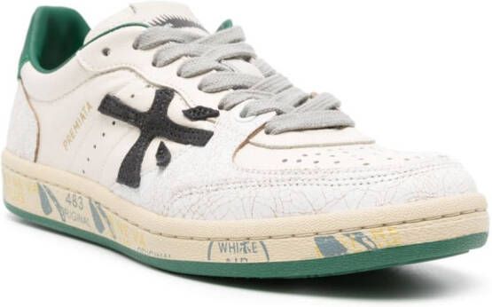 Premiata Bskt Clay 6778 leren sneakers Wit