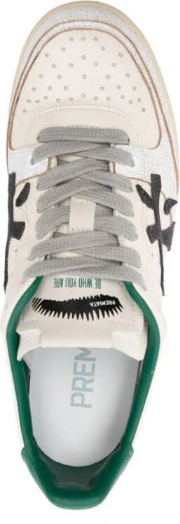 Premiata Bskt Clay 6778 leren sneakers Wit