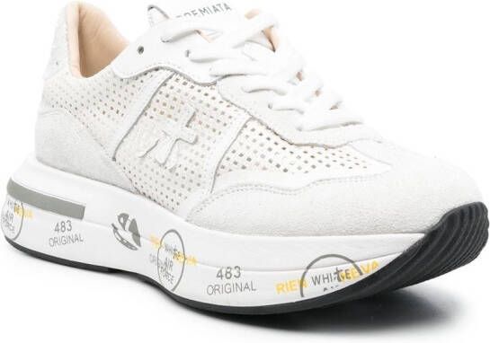 Premiata Cassie low-top sneakers Wit