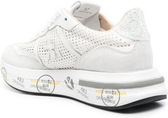 Premiata Cassie low-top sneakers Wit