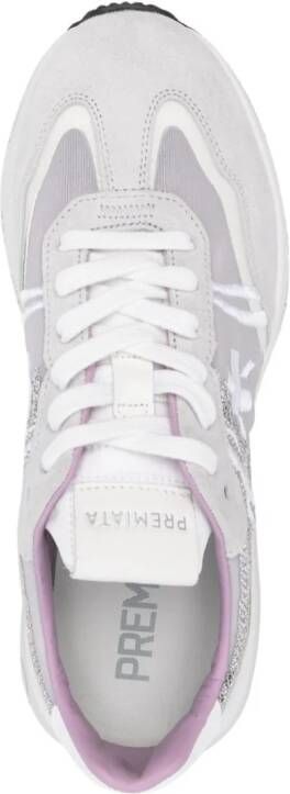 Premiata Cassie sneakers verfraaid met pailletten Grijs