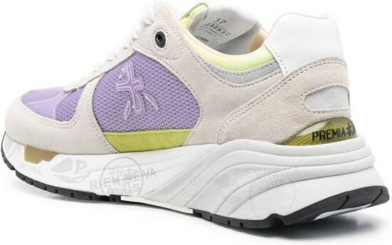 Premiata Sneakers met colourblocking Paars