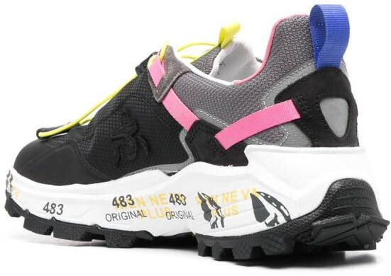 Premiata Crossd sneakers met colourblocking Zwart