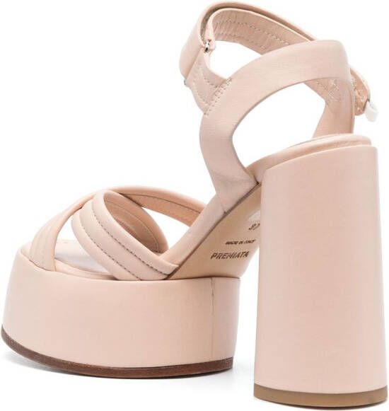 Premiata Sandalen met gekruiste bandjes Beige