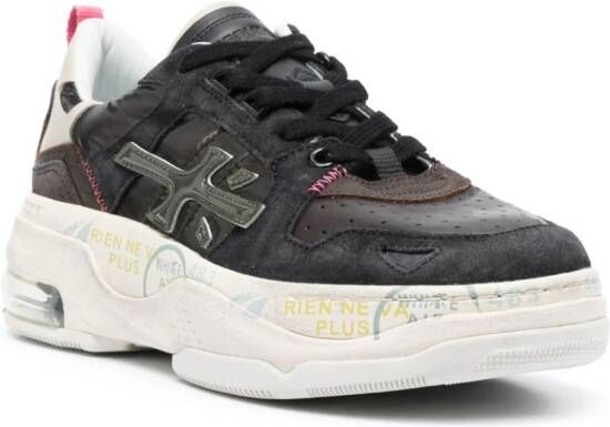 Premiata Drake sneakers met logopatch Bruin