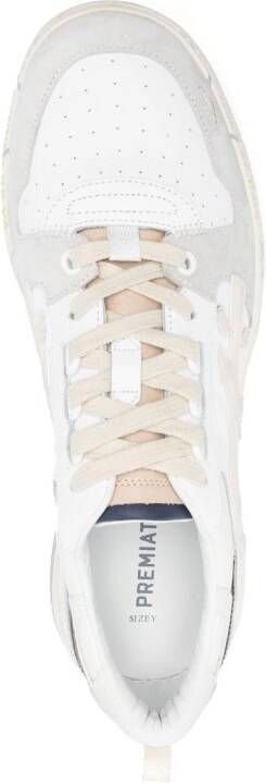 Premiata Drake sneakers met logopatch Wit