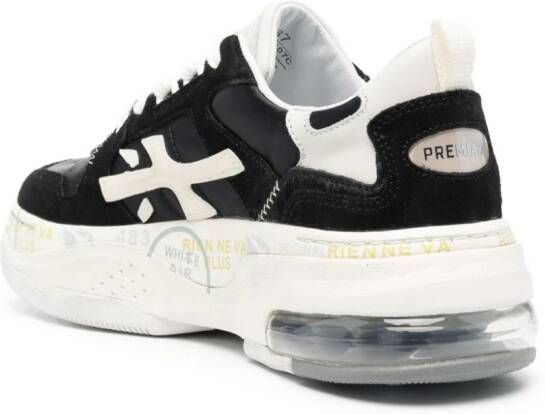 Premiata Drake sneakers met logopatch Zwart