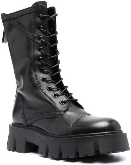 Premiata EElba combat boots Zwart