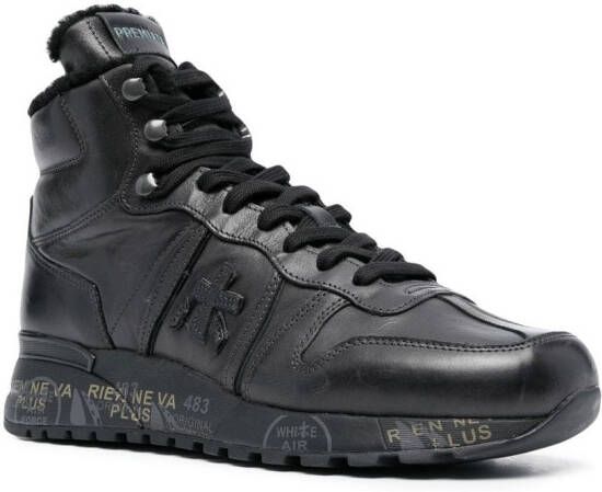 Premiata Jeff high-top sneakers Zwart