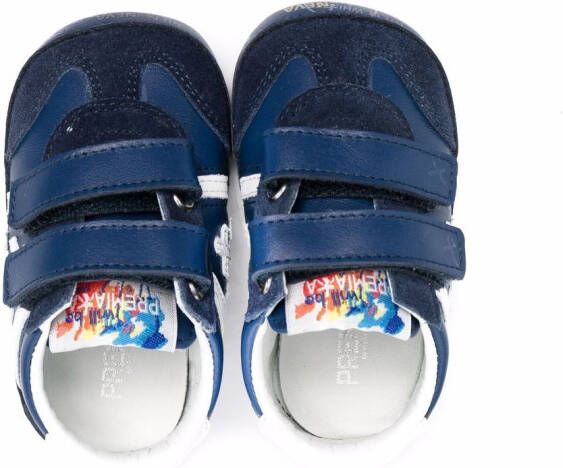 Premiata Kids Andy sneakers met klittenband Blauw