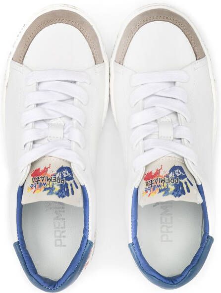 Premiata Kids Charlie sneakers met veters Wit