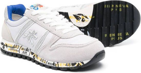 Premiata Kids Sneakers met logopatch Wit