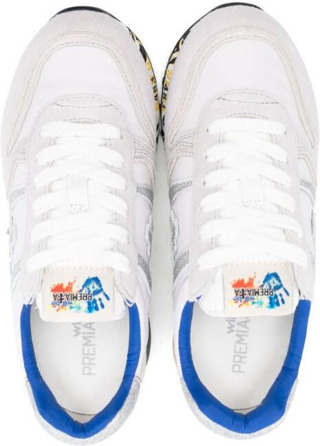 Premiata Kids Sneakers met logopatch Wit