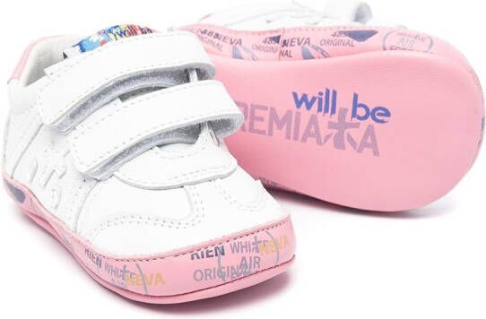 Premiata Kids Sneakers met klittenband Wit