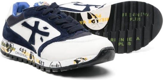 Premiata Kids Zac sneakers met vlakken Wit