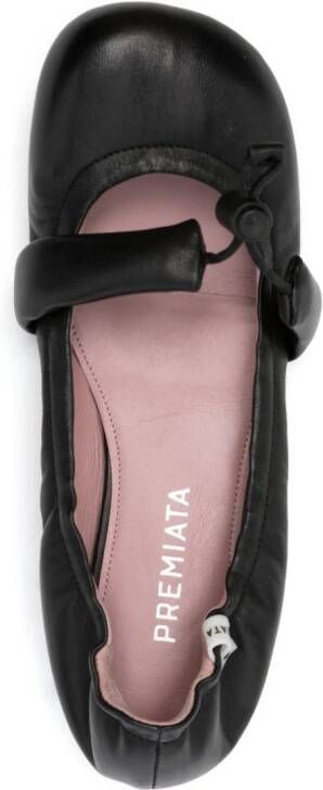 Premiata Leren ballerina's Zwart